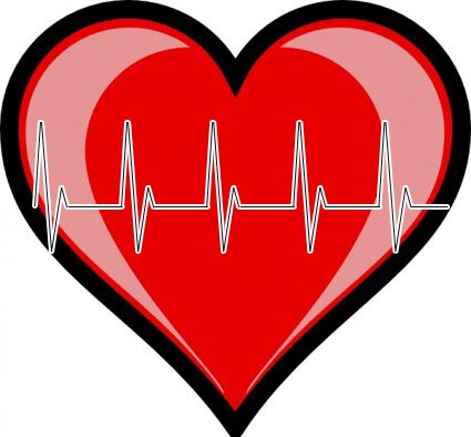 Heart with EKG