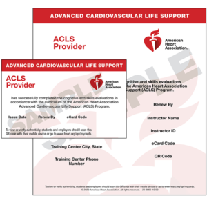 2020 ACLS Provider Certification