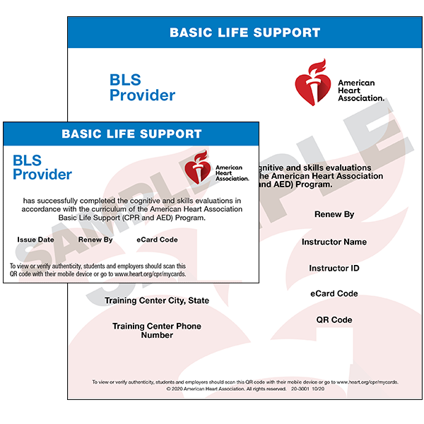 American Heart Association BLS, ACLS, PALS, CPR/First aid in
